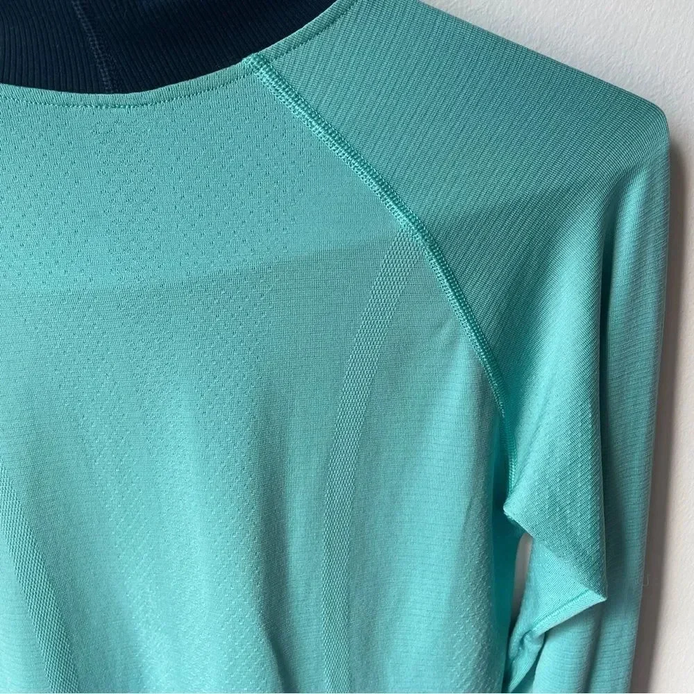 Lululemon run swiftly tech break new  ground turtleneck long‎ sleeve top 2 rare - Picture 9 of 12